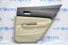 Door trim card rear right Acura TLX 15-17 pre-restoration leather beige, scratches, lining defect