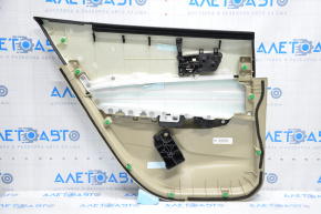 Door trim card rear right Acura TLX 15-17 pre-restoration leather beige, scratches, lining defect