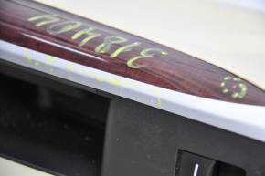 Door trim card rear right Acura TLX 15-17 pre-restoration leather beige, scratches, lining defect