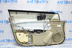 Door trim card front right Acura TLX 15-17 leather beige, lining defect