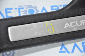 Door sill trim rear left Acura TLX 15- black, with chrome trim scratch on chrome