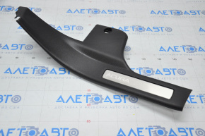 Door sill trim rear right Acura TLX 15 - black, with chrome trim