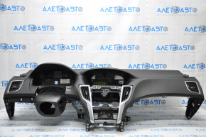 Torpedo front panel without AIRBAG Acura TLX 15-17 prerest black