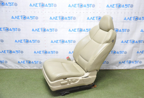 Driver's seat Acura TLX 15-17 with airbag, electric, beige leather, lining defect