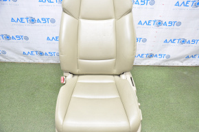 Driver's seat Acura TLX 15-17 with airbag, electric, beige leather, lining defect