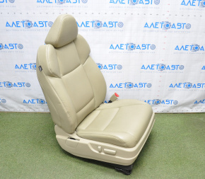 Acura TLX 15-17 passenger seat with airbag, electric, beige leather