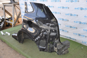 Quarter wing rear left Ford Edge 15-18 black, dented, bump