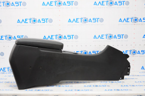 Central console armrest and cup holders Kia Optima 14-15 rest, leather black, scratch