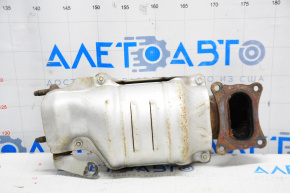 Exhaust manifold with catalytic converter front Acura TLX 15-17 3.5