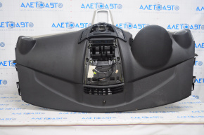 Torpedo front panel without AIRBAG Ford Fiesta 11-19 black-beige, without plugs, scratches, broken fastener
