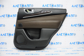 Door trim card rear right Infiniti JX35 QX60 13-13 black-brown, under speaker