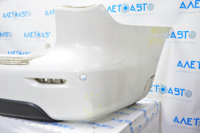 Bare rear bumper Infiniti JX35 QX60 13-15 pre-rest, white, crepe tear, scratches