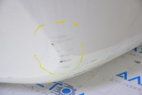 Bare rear bumper Infiniti JX35 QX60 13-15 pre-rest, white, crepe tear, scratches