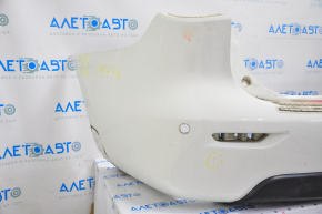 Bare rear bumper Infiniti JX35 QX60 13-15 pre-rest, white, crepe tear, scratches