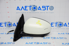 Left side mirror complete Infiniti JX35 QX60 13-15 prerest 16 pins, camera, heating, white
