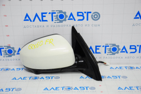 Right side mirror complete Infiniti JX35 QX60 13-15 prerest 16 pins, camera, heating, white