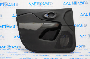 Door trim card front left Jeep Cherokee KL 14-18 black with gray insert, for dry cleaning
