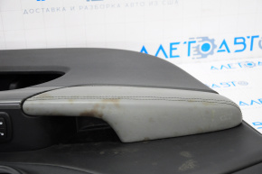 Door trim card front left Jeep Cherokee KL 14-18 black with gray insert, for dry cleaning