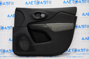 Door trim card front right Jeep Cherokee KL 14-18 black with gray insert, for dry cleaning