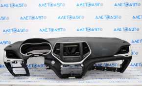 Torpedo front panel without AIRBAG Jeep Cherokee KL 14-23 black