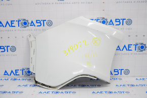 Rear bumper bare left fang Jeep Cherokee KL 14-18 white