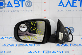 Left side mirror complete Jeep Cherokee KL 14-18 7+2 pins, turn signal, heating, backlight, white