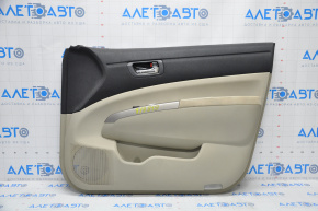 Door trim card front right Toyota Prius 20 04-09 beige, armrest cloth, broken crepe, scratches, needs cleaning