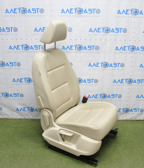 Passenger seat VW Tiguan 09-18 with airbag, manual, leather beige