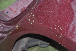 Quarter wing rear left Acura TLX 15- red, made, pokes