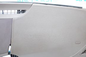 Torpedo front panel without AIRBAG Cadillac ATS 13-19 brown, cracks in leather, abrasions, scratches