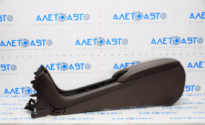 Central console armrest Cadillac ATS 13- leather, brown, leather defect, crepe break