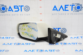 Left side mirror complete Cadillac ATS 13-13 pins, white GBN, auto-dimming, turn signal
