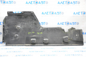 Right underbody protection Cadillac ATS 13-19 torn, broken fastener