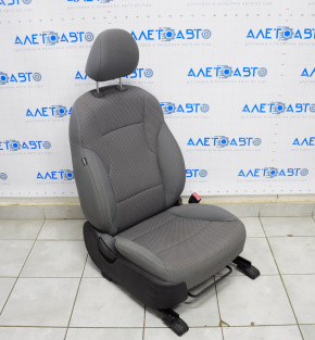 Passenger seat Hyundai Sonata 11-12 without airbag, mechanical, cloth gray