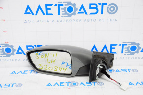 Left side mirror complete Hyundai Sonata 11-14 5 pins, graphite