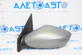 Left side mirror complete Hyundai Sonata 11-14 5 pins, graphite