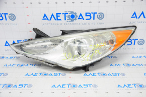 Headlight front left bare Hyundai Sonata 11-14 matte reflector