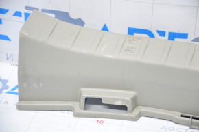 Trunk opening trim Toyota Prius 20 04-09 beige, broken fastening insert, scratches, worn, plastic turned white