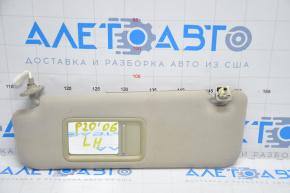 Left sun visor for Toyota Prius 2005, beige