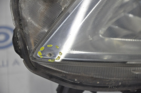 Headlight front right Toyota Prius 30 10-11 prerest, halogen, melted reflector, for polishing, drilled