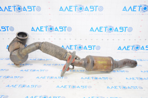 Intake pipe with catalytic converter VW Tiguan 18-24 fwd with bracket
