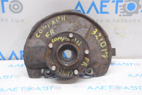 Front right axle with hub Jeep Compass 11-16 rusty, hub to be replaced