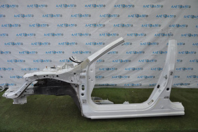 Front quarter left Honda Accord 13-17 white, with central pillar