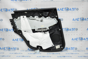Door trim panel, rear right, Ford Edge 15-18, black, leather