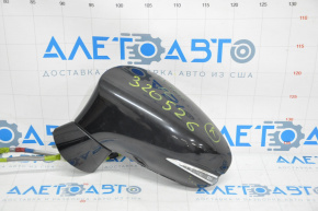 Left side mirror complete Lexus CT200h 11-13 7 pins, turn signal, black 212, scratch
