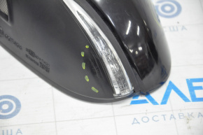 Left side mirror complete Lexus CT200h 11-13 7 pins, turn signal, black 212, scratch
