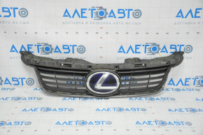 Radiator grill grill Lexus CT200h 11-13 prerest with emblem, fractures