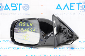 Left side mirror complete Audi Q5 8R 09-17 7 pins, auto-folding, darkening, swivel, heated, black