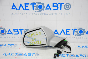 Left side mirror complete Chevrolet Camaro 16- 3 pins, silver