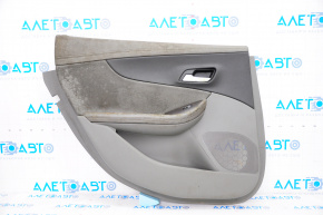 Door trim card rear left Chevrolet Impala 14-20 gray with gray insert leather, armrest leather, for dry cleaning